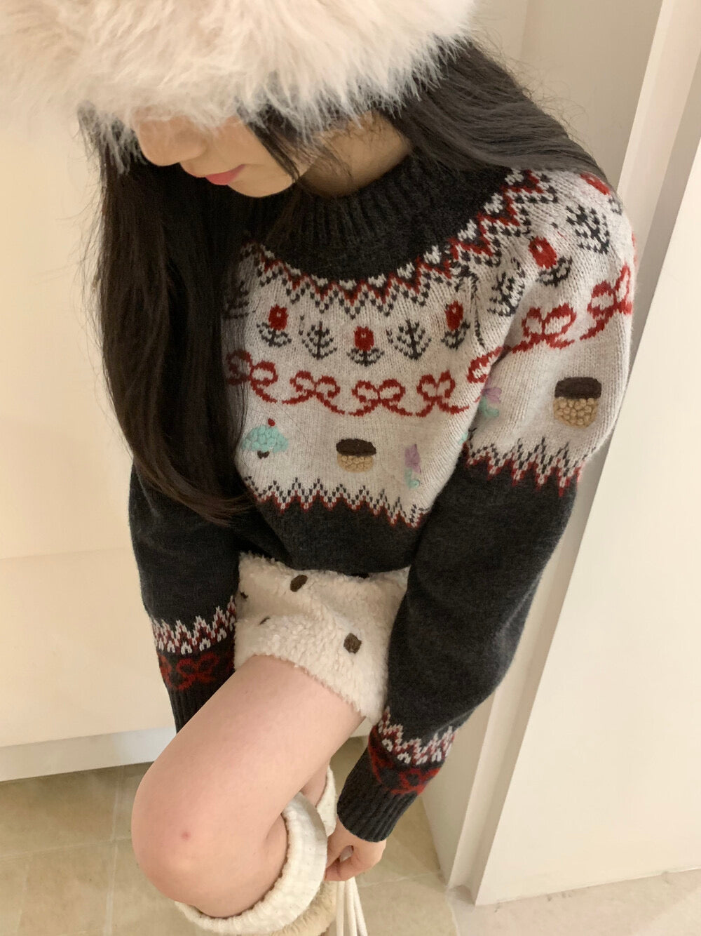 Holiday icon sweater