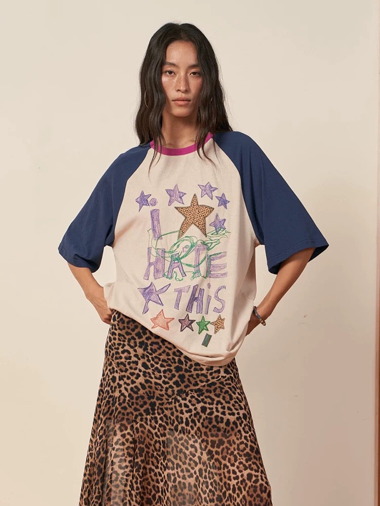 Star graffiti T-shirt