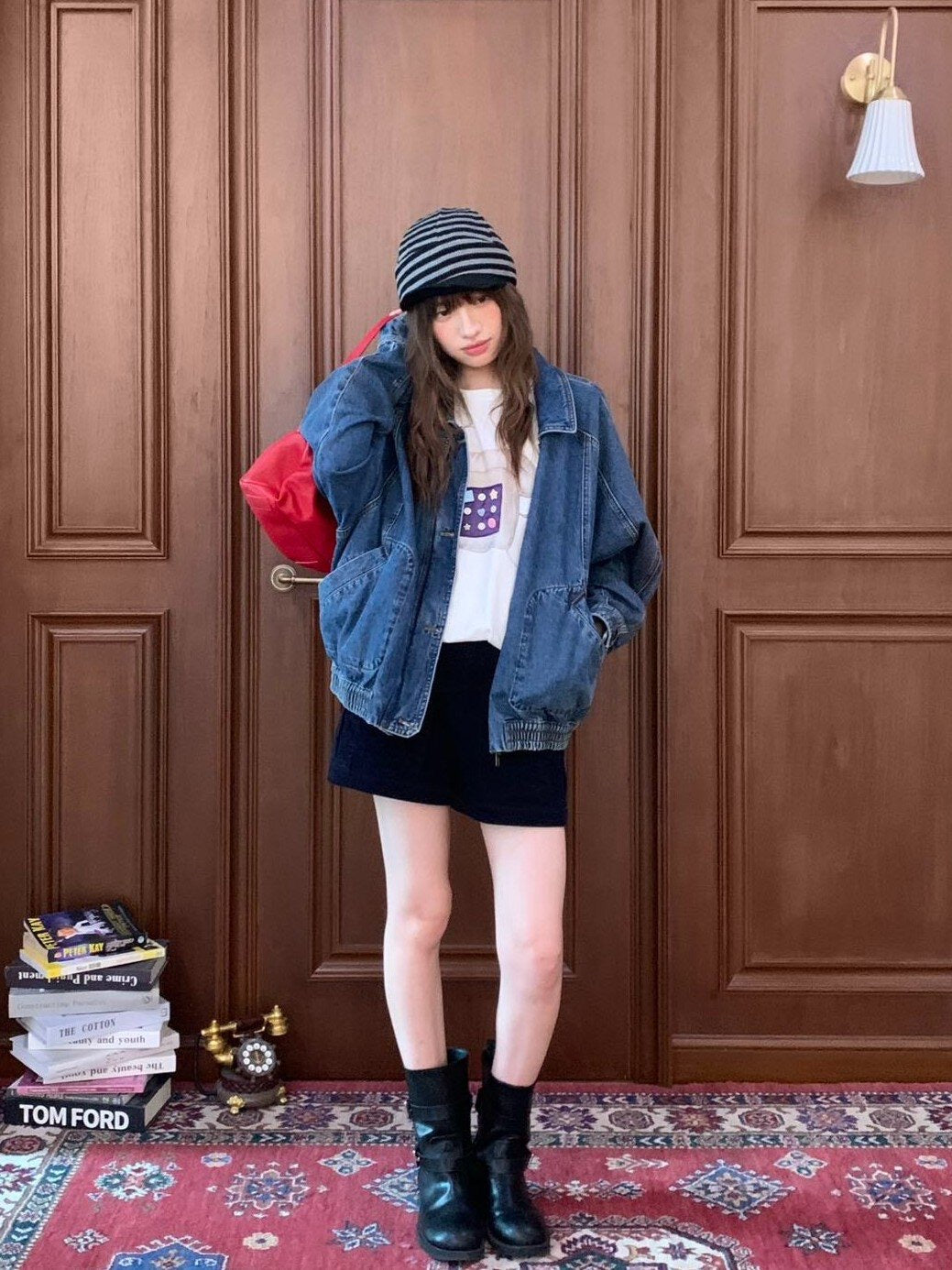 Collar Detail Denim Jacket