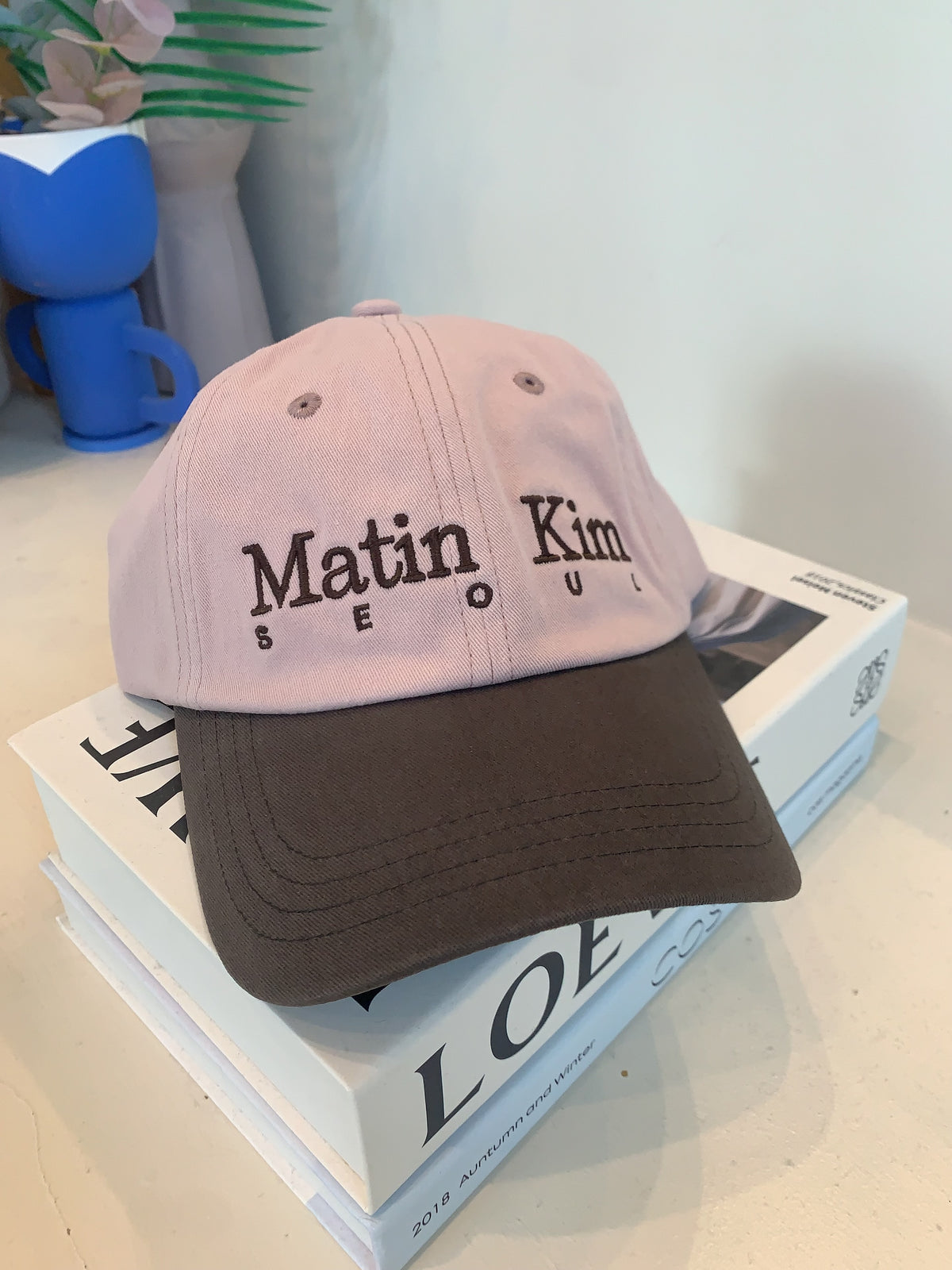 MATIN KIM SEOUL LOGO TWO-TONE BIG BALL CAP