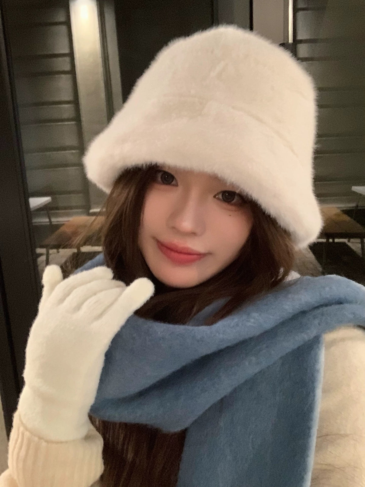 Eco plush fisherman's cap