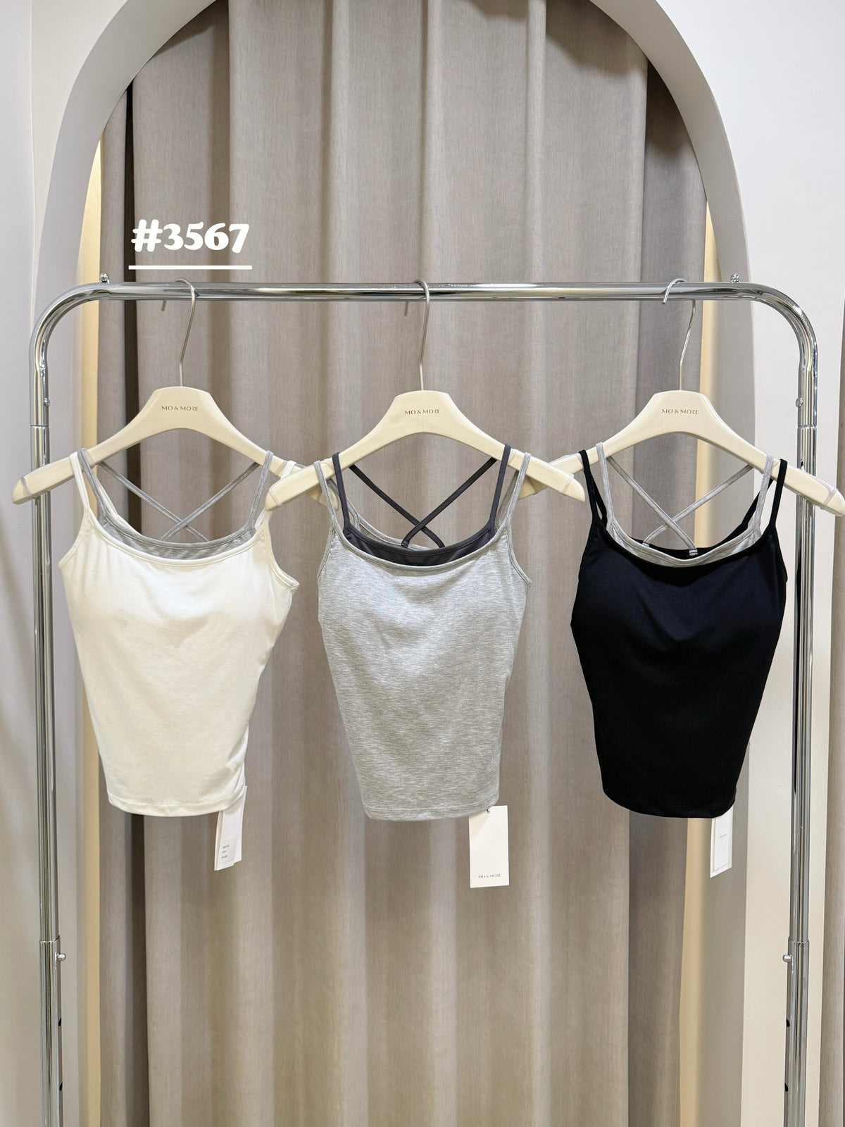 Cross strap fake 2-piec tank top