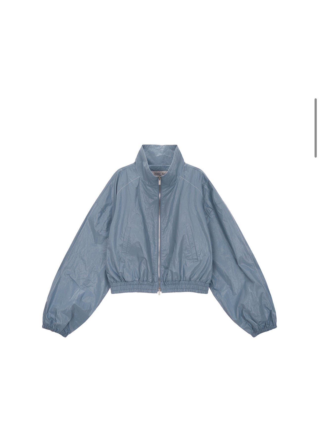Matin Kim MATIN COATING CROP BLOUSON IN SKY – MO & MORE