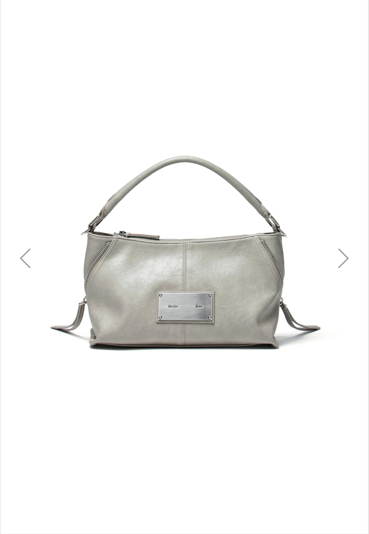 MATIN KIM SIDE ZIPPER TWO WAY BAG IN GREY