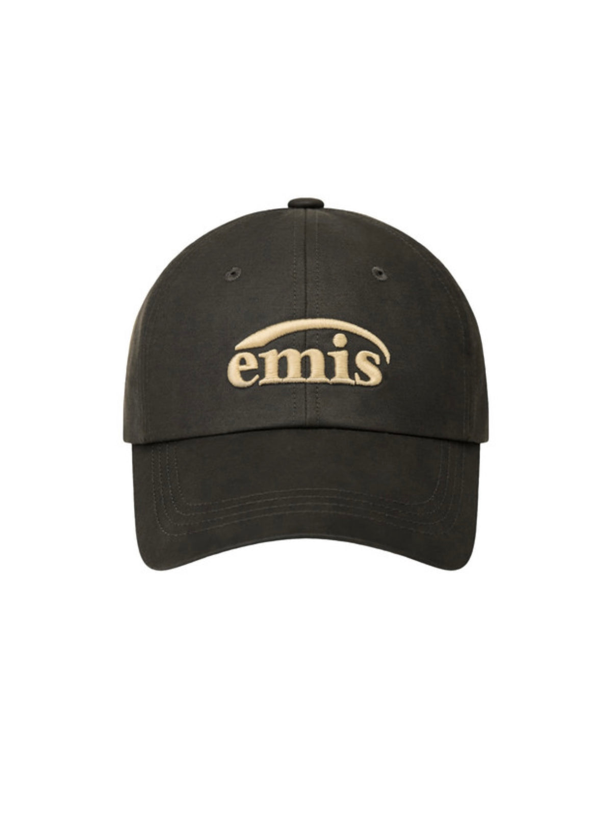 EMIS WASHED FAUX LEATHER BALL CAP-BLACK（Pre-order）