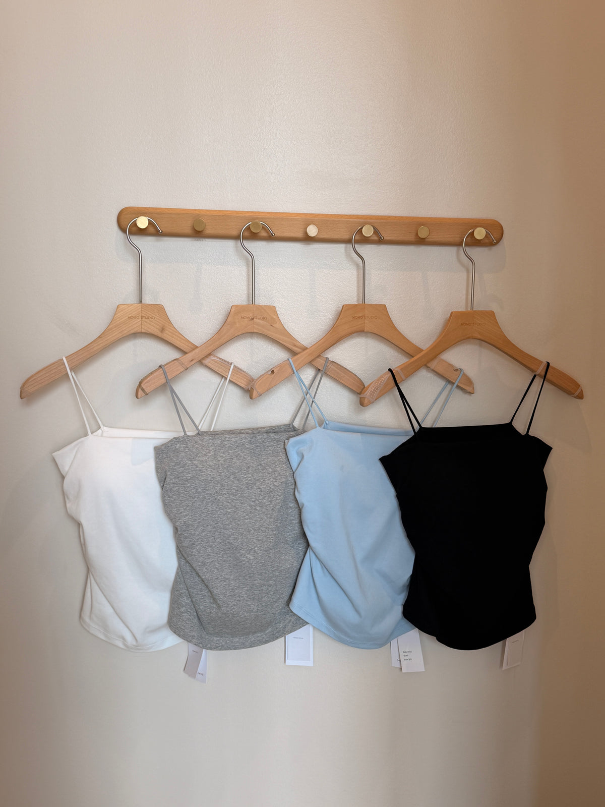 Slim strap tank top