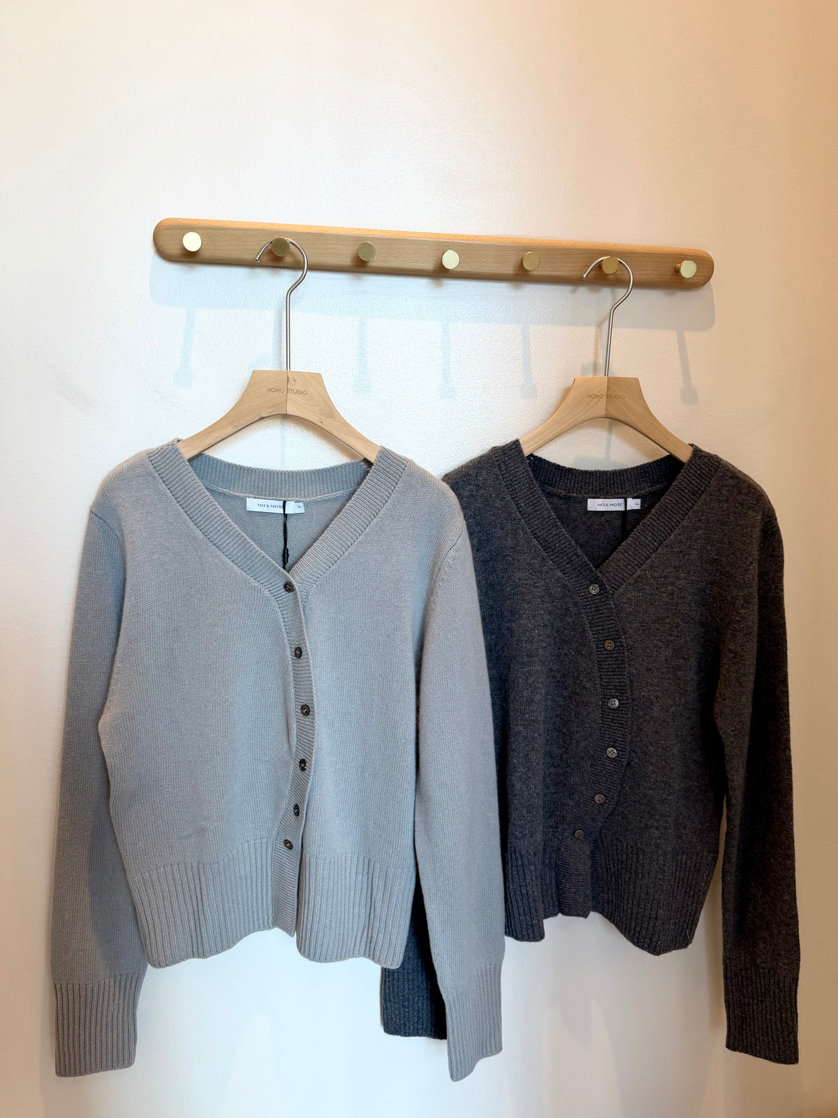 French irregular flap knitted cardigan