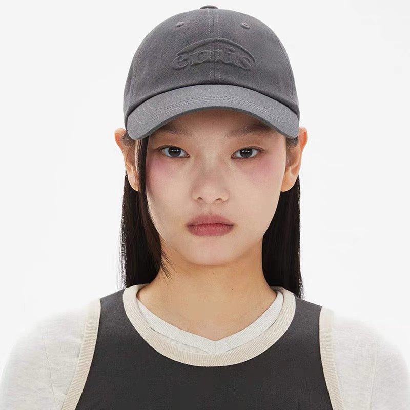 EMIS EMBOSSING LOGO BALL CAP-CHARCOAL